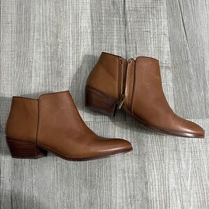 Sam Edelman Brown Leather Ankle Boots